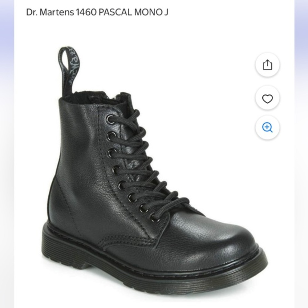 Dr Martens Pascal Moo Boots Black Leather Lace-Up Boots